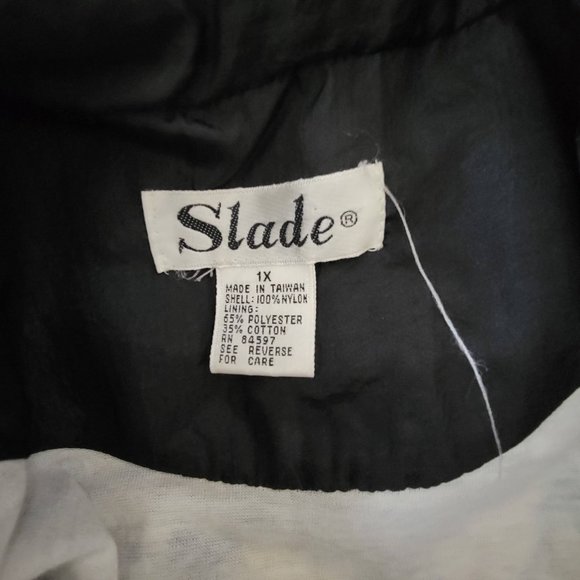 Vintage Slade Bold Baroque Print Bomber Jacket UK Size Large/12 - Picture 7 of 7